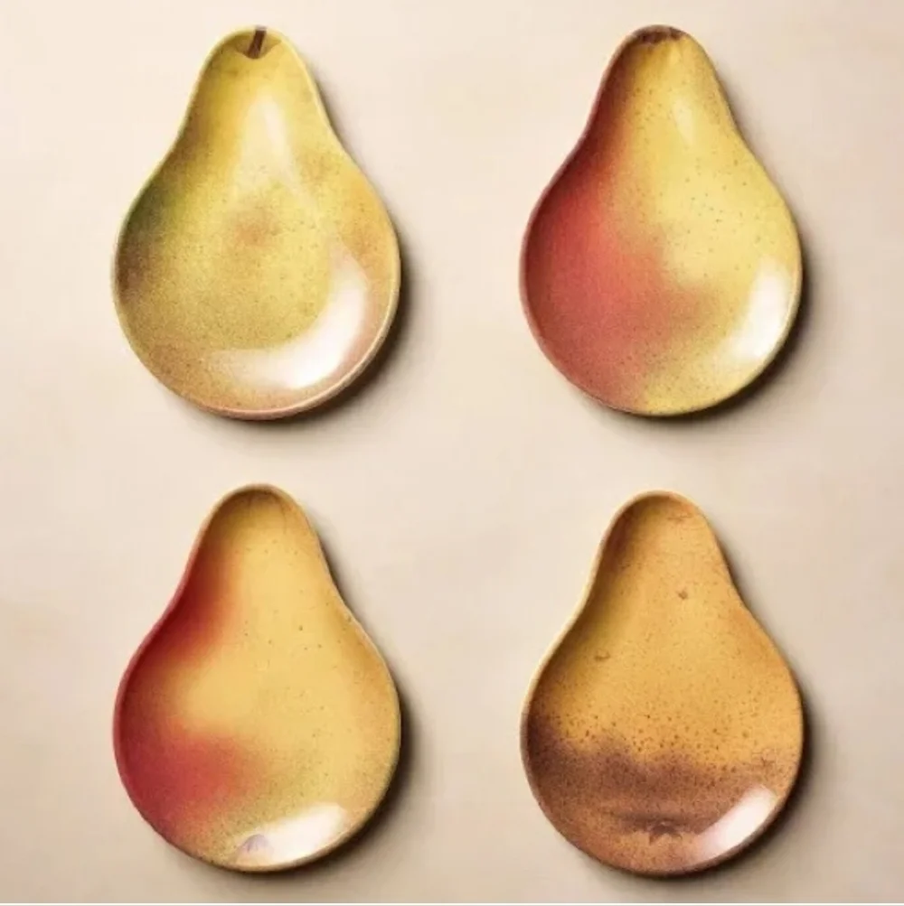 New John Derian 4pc. Set Of Pear Plates - Picture 5 of 5